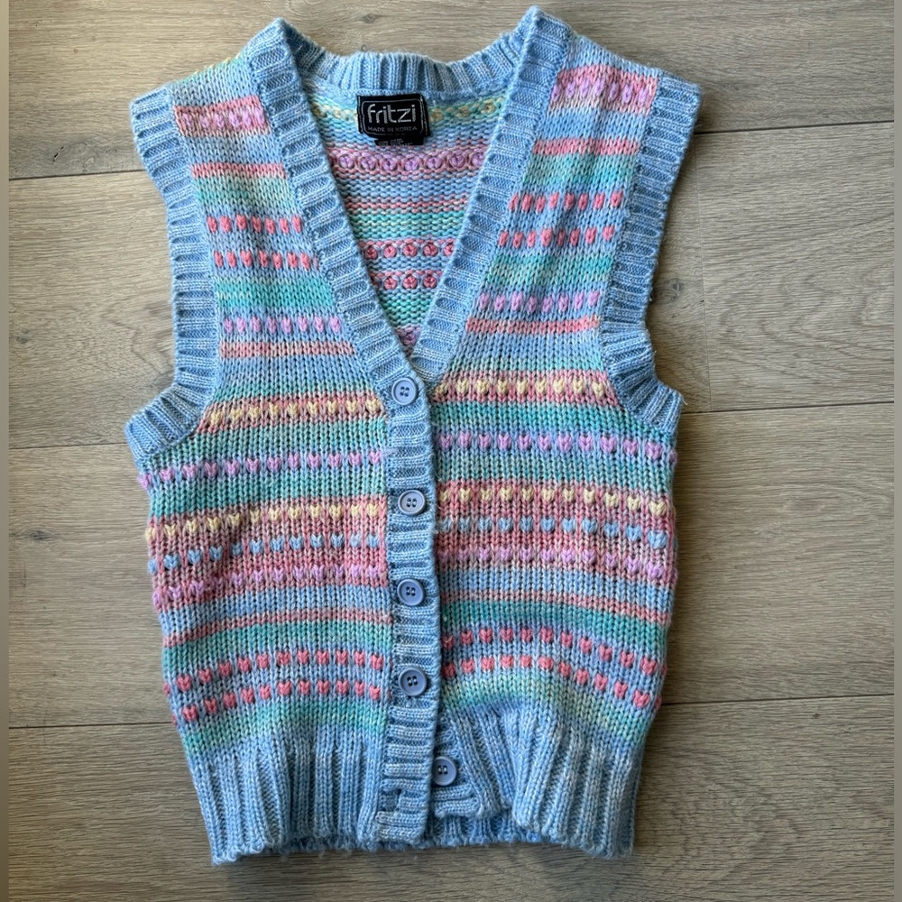 Vintage Knit Sweater Vest
